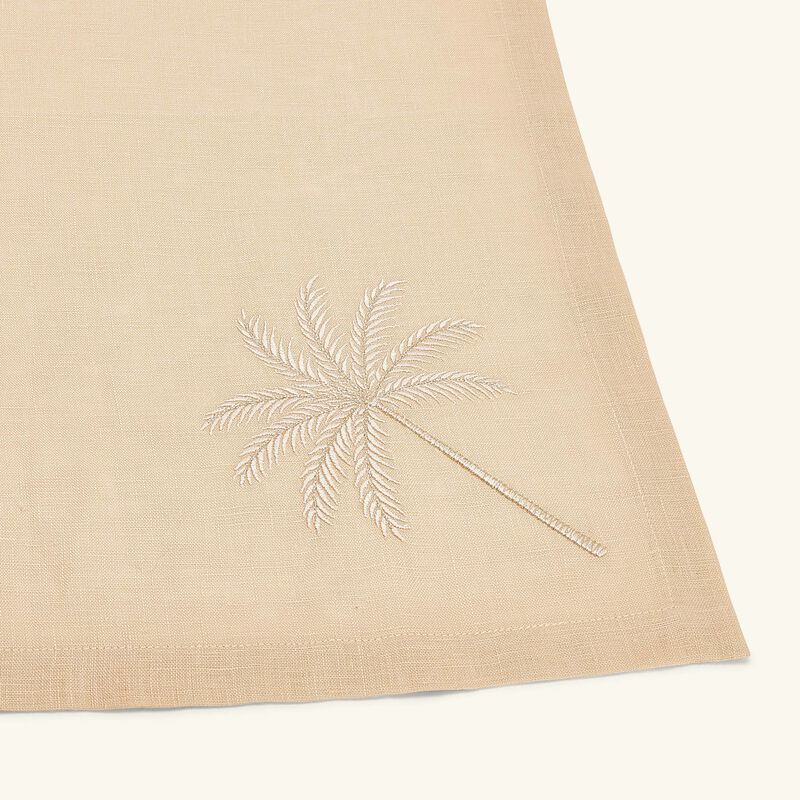 catherine denoual palm tree napkin brown