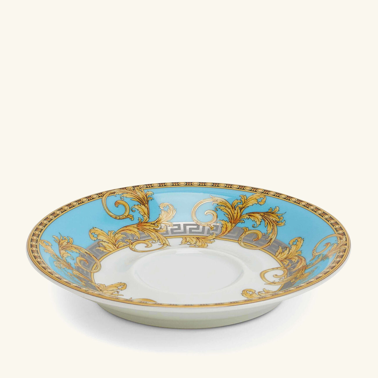 versace prestige gala coffee cup saucer white set of 6