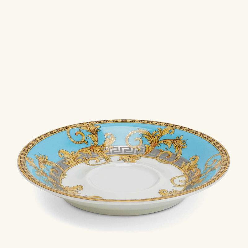 versace prestige gala coffee cup saucer white set of 6