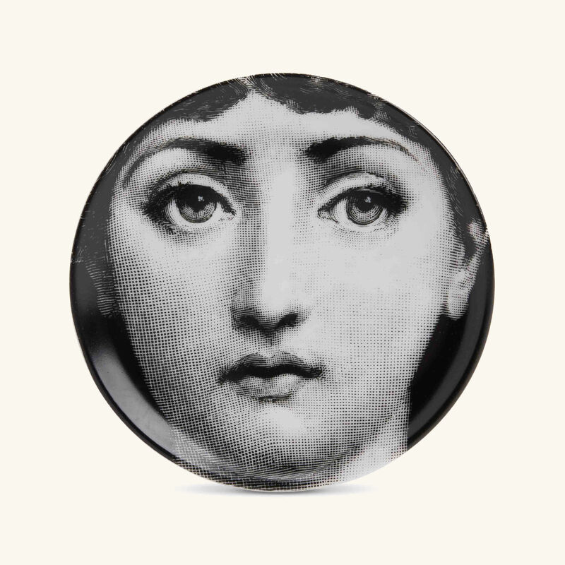 fornasetti tema e variazioni no 1 viso coaster grey