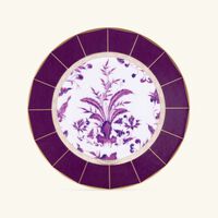 bernardaud prunus bread butter plate round purple 16cm
