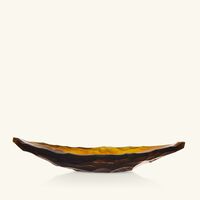 Terramineral Silex Centerpiece Medium Amber lalique terramineral silex centerpiece medium amber