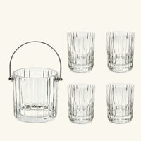 baccarat harmonie drinking glass small clear set of 2