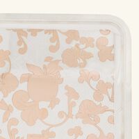 christofle jardin d eden serving tray rectangular small silver plated with gold