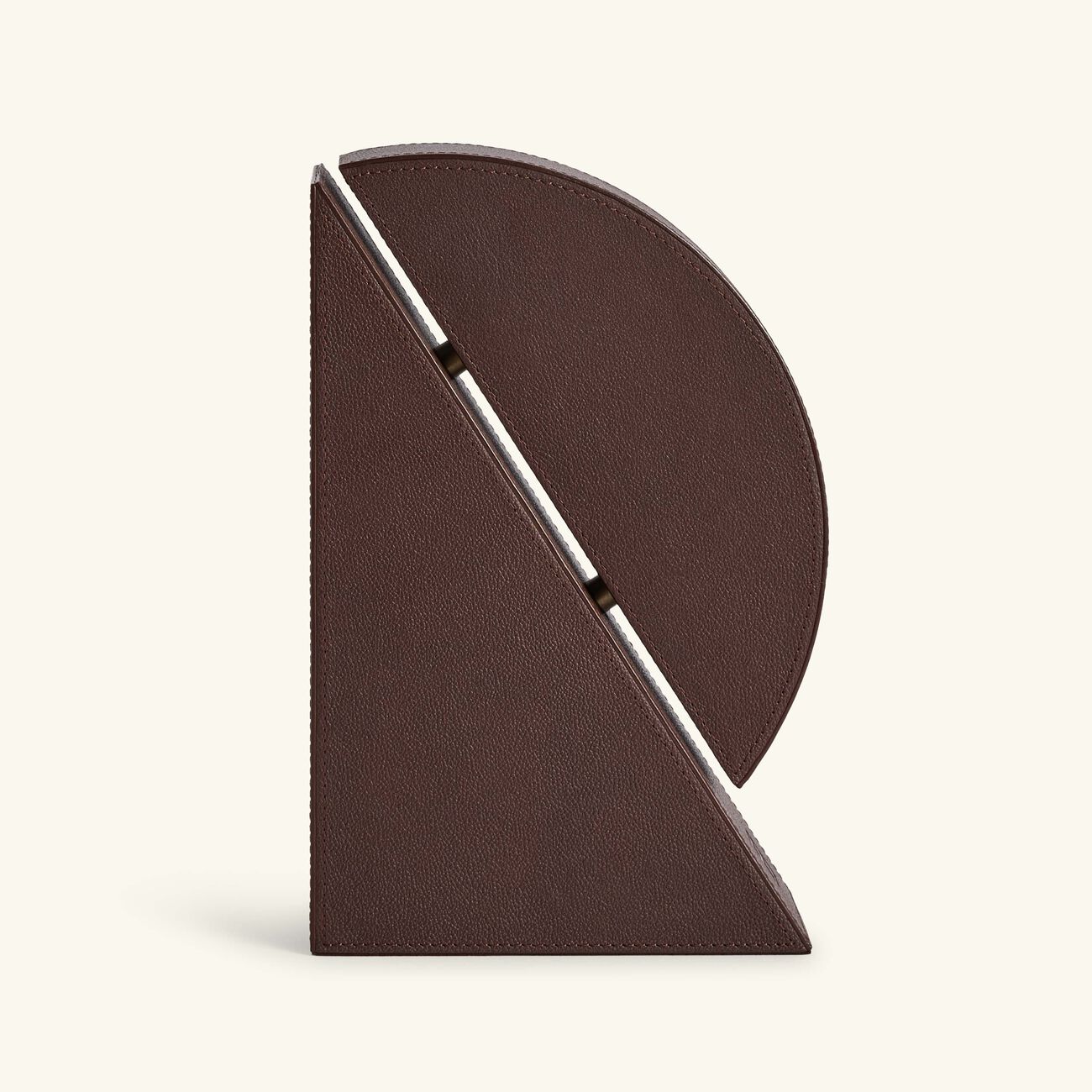 assouline cubist right bookend brown