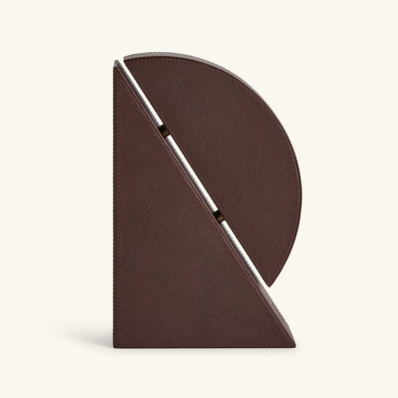 assouline cubist right bookend brown