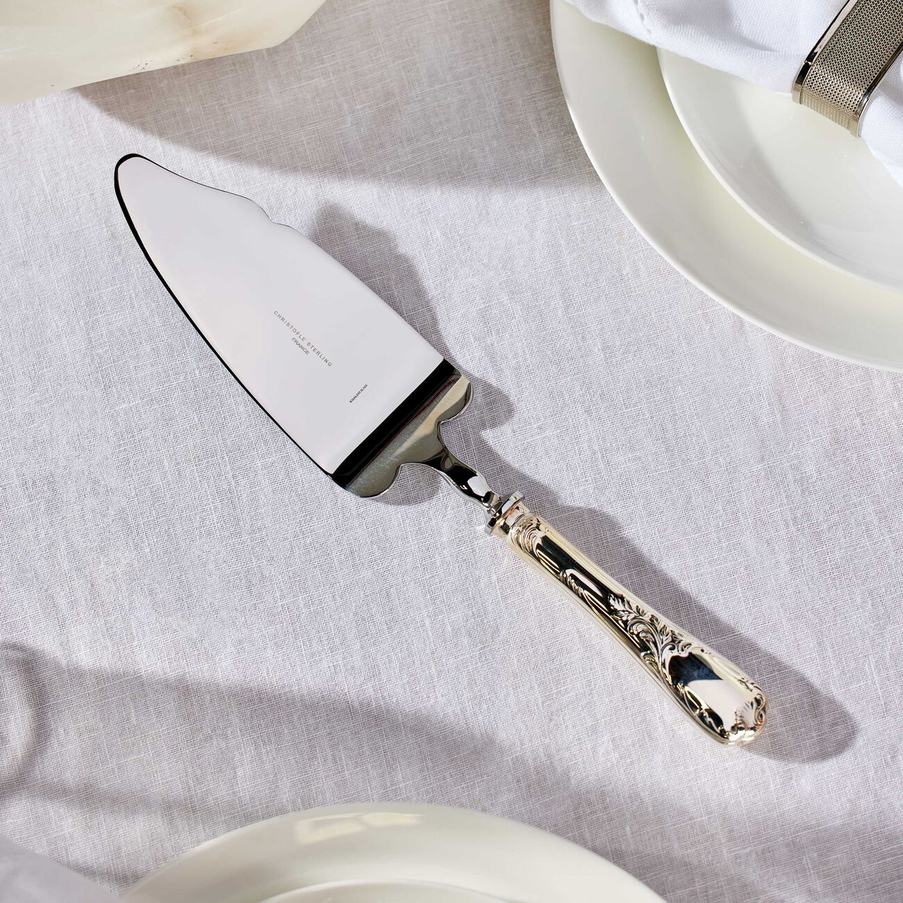 christofle marly cake server sterling silver