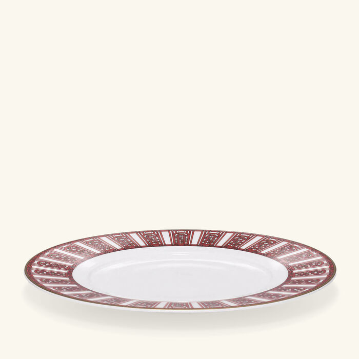 baccarat arcadia dessert plate round red 21cm set of 2
