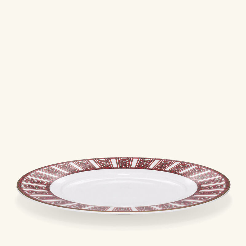 baccarat arcadia dessert plate round red 21cm set of 2