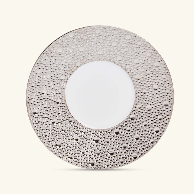Ecume Platine Tea Cup & Saucer White bernardaud ecume platine tea cup saucer white