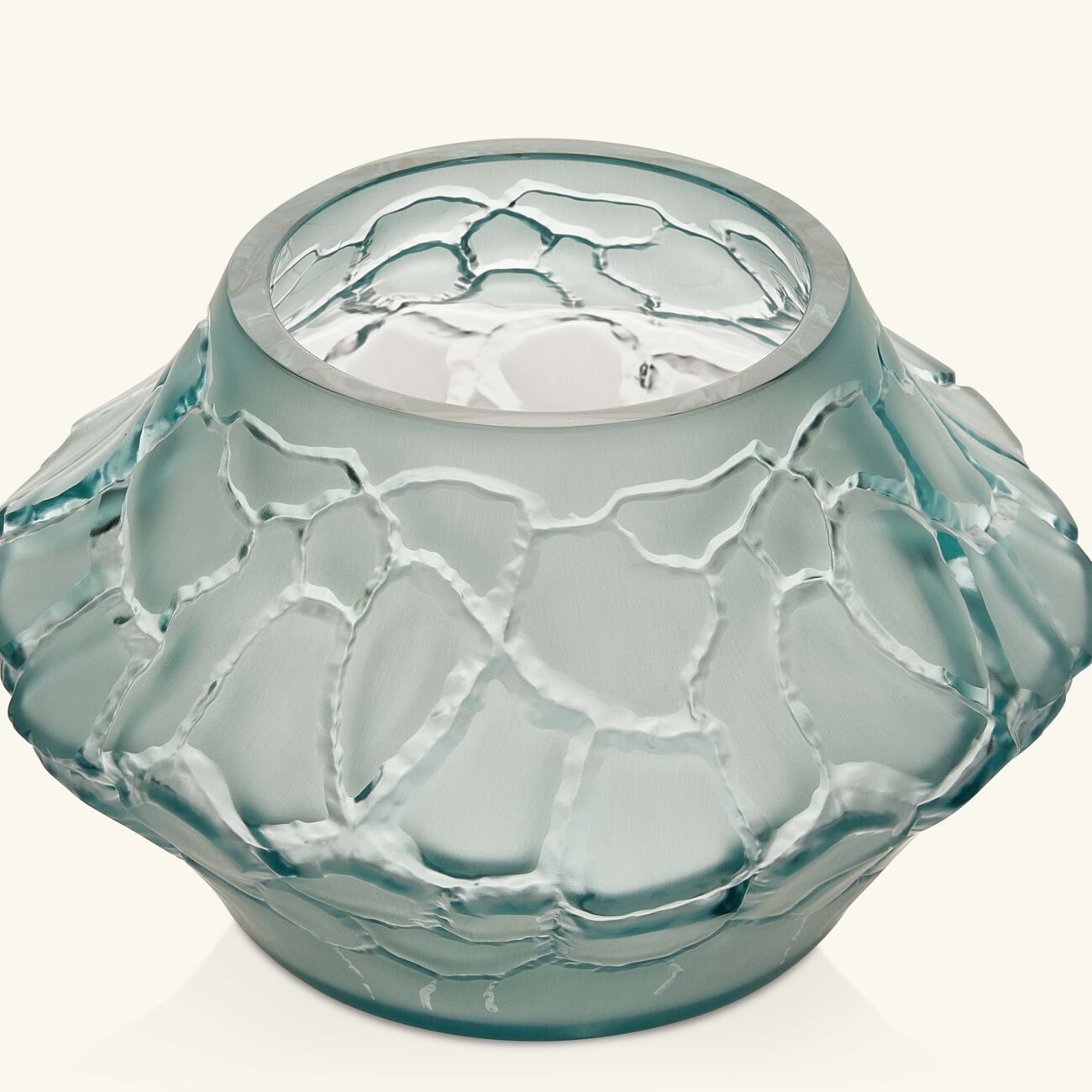 Terramineral Caldera Vase Votive Round Mini Blue lalique terramineral caldera vase votive round mini blue