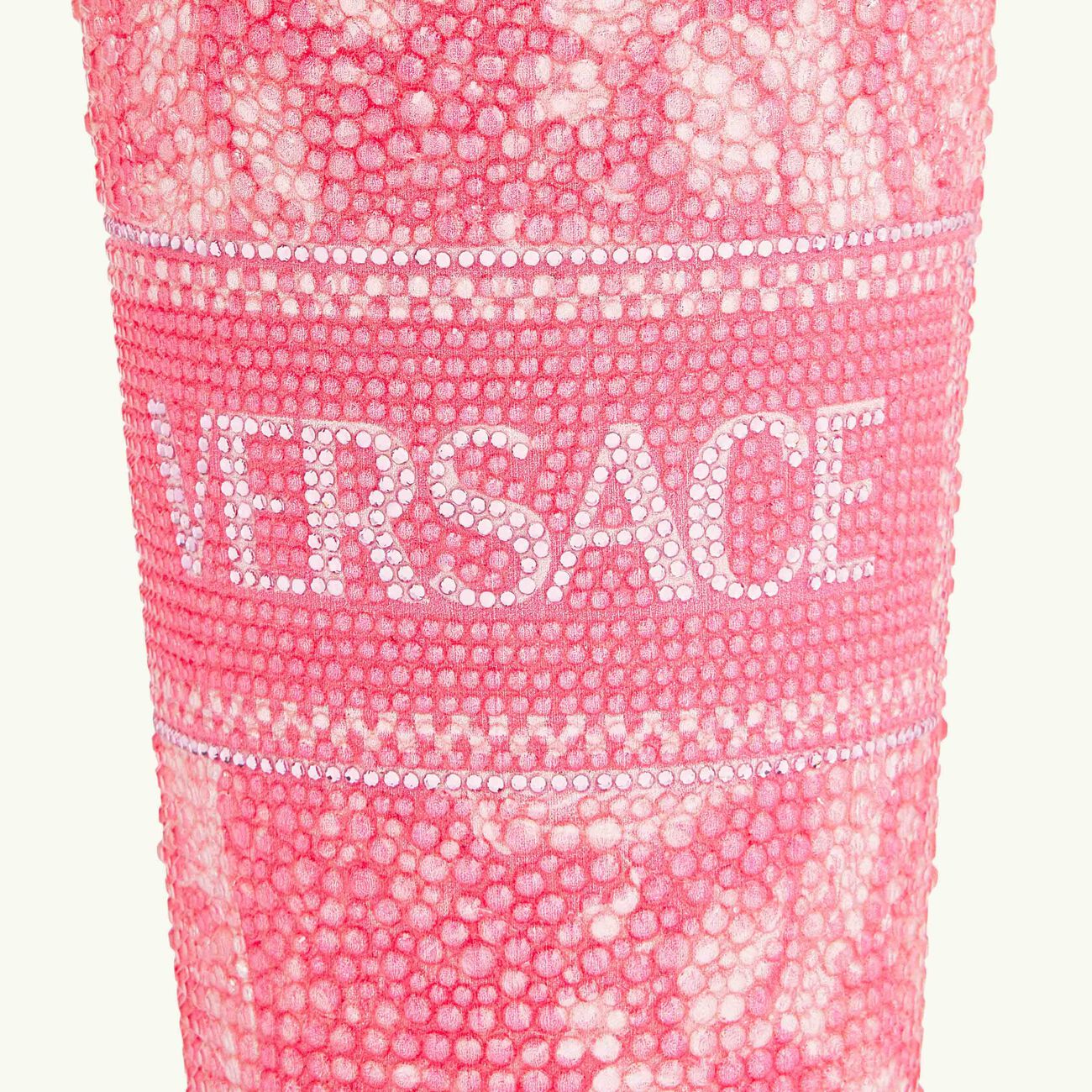 versace barocco crystal travel cup pink