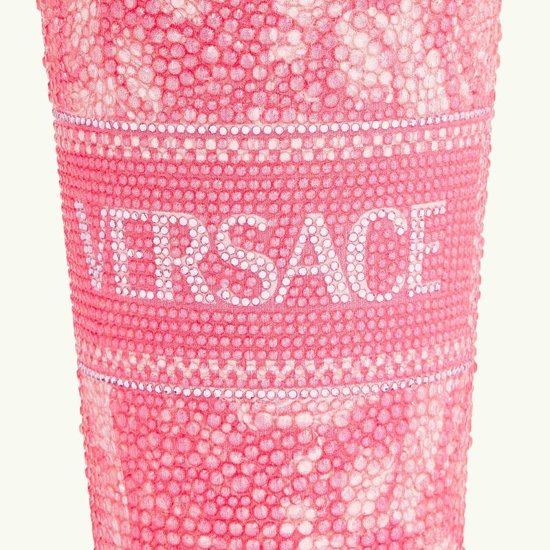 versace barocco crystal travel cup pink