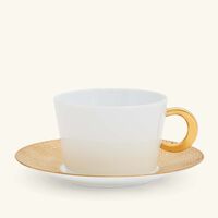 Ecume Or Tea Cup & Saucer Gold bernardaud ecume or tea cup saucer gold