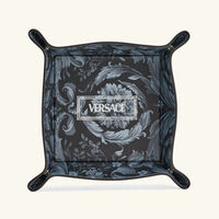 versace barocco trinket tray square small grey