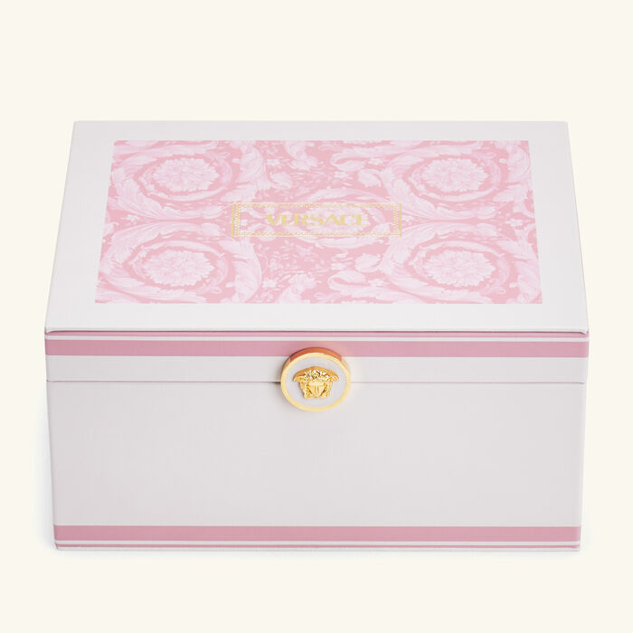 versace barocco jewelry box pink