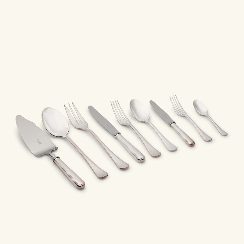 christofle america 75 piece flatware set with ambassadeur chest silver plated