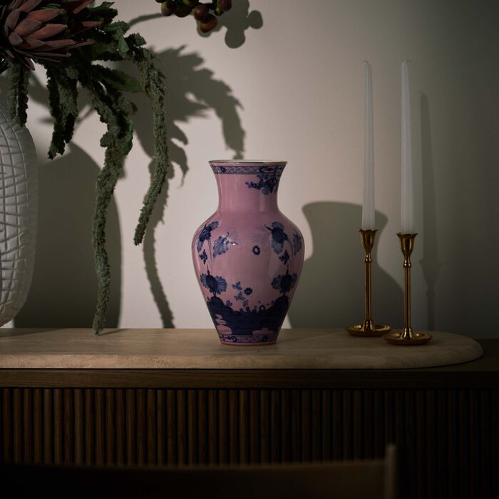 جينوري 1735 مزهرية مينغ متوسطة وردية