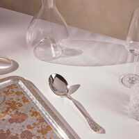 christofle marly salad serving spoon silver plated