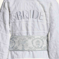 versace i love baroque bride bath robe white