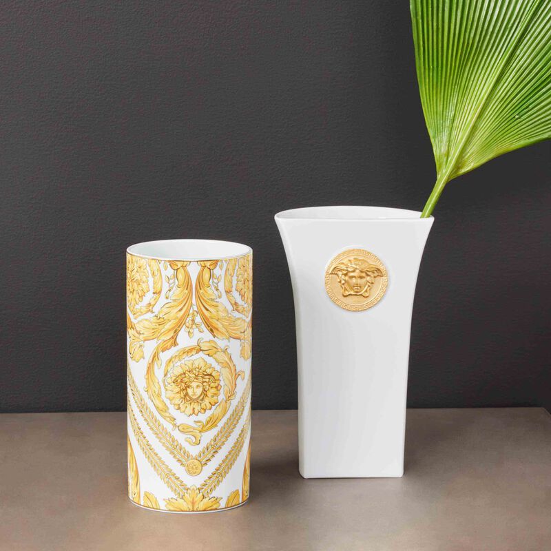 Medusa Madness Vase Medium White versace medusa madness vase medium white