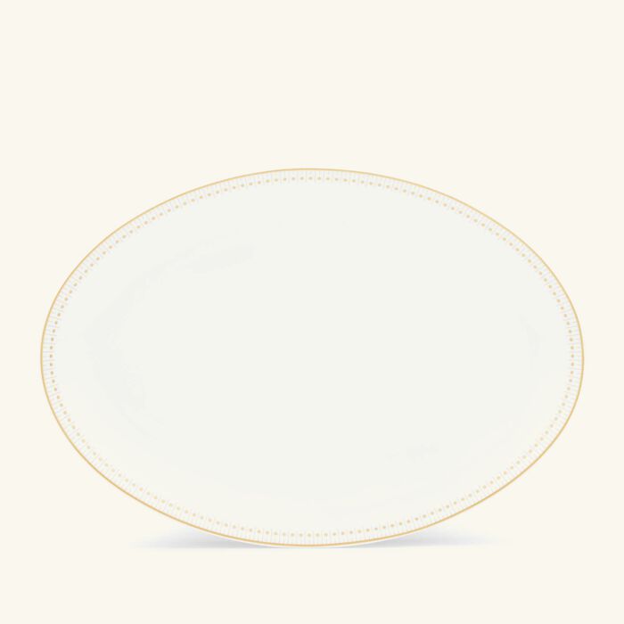 طبق مالميزون إمبيريال بيضاوي الشكل باللون الذهبي 38 سم كريستوفل طبق مالميزون إمبيريال بيضاوي الشكل باللون الذهبي 38 سم