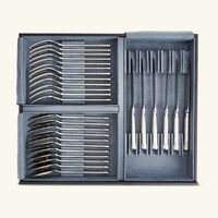 christofle osiris 110 piece flatware set with chest stainless steel