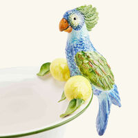 les ottomans ceramic parrot vase small