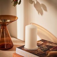 كريستوفل حامل الشموع بابيلون مطلي بالفضة