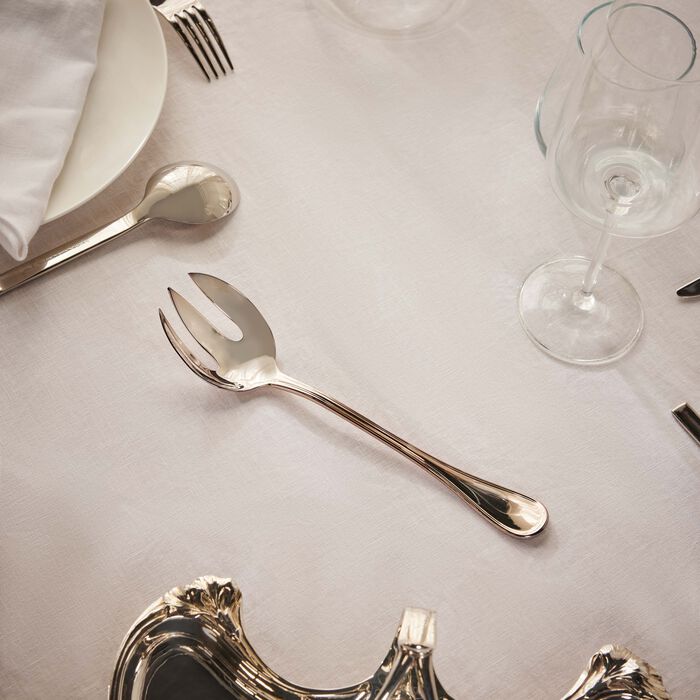 christofle albi salad serving fork silver plated
