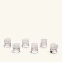 dimlaj thuluth drinking glass clear 410ml set of 6