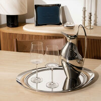 صينية التقديم كوبرا بيضاوية شفافة جورج جنسن صينية التقديم كوبرا بيضاوية شفافة