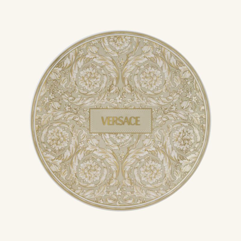 Barocco Beige Service Plate Round 33 cm versace barocco beige service plate round 33 cm