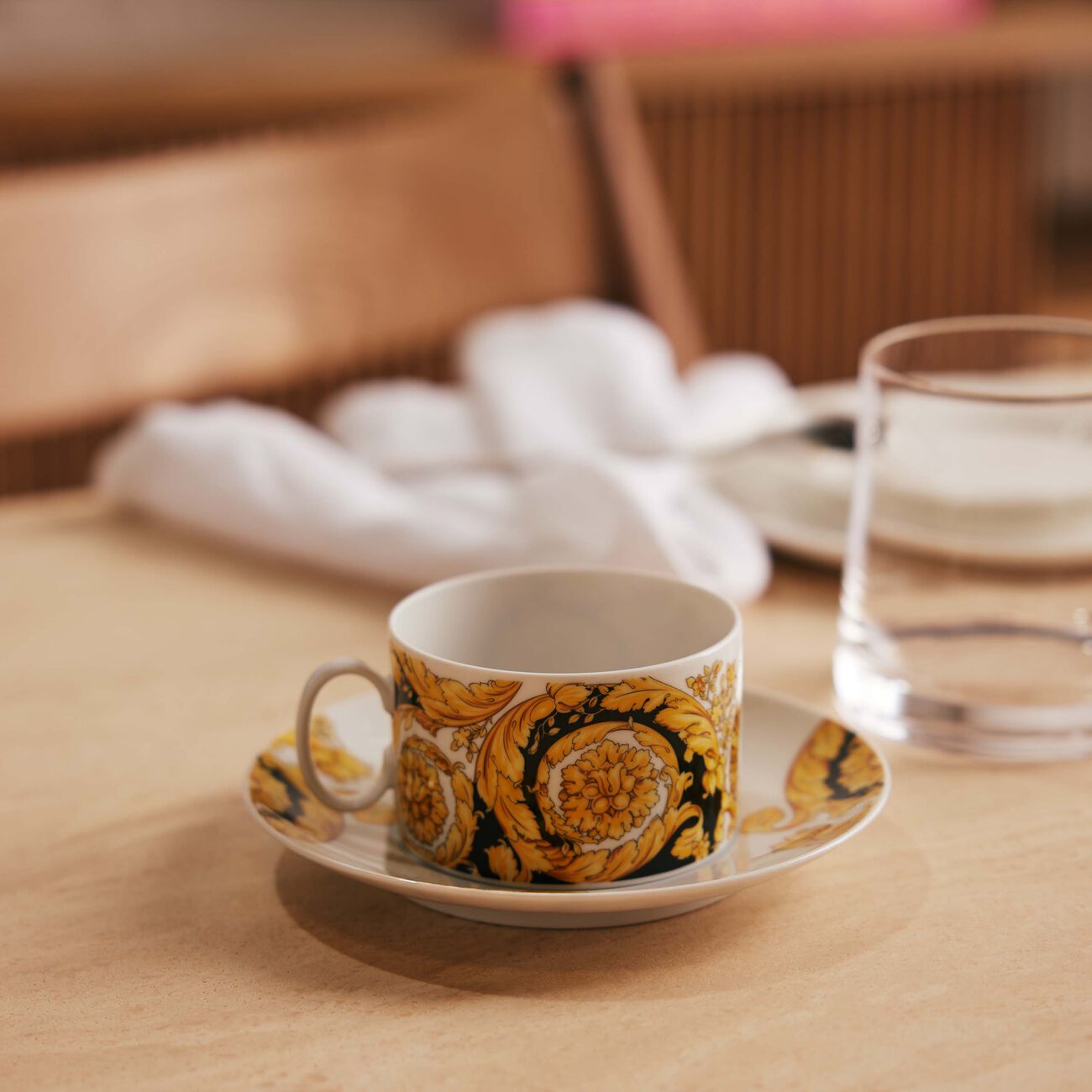 versace barocco 92 tea cup   saucer
