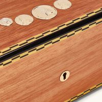 Medal Cigar Humidor Brown elie bleu medal cigar humidor brown