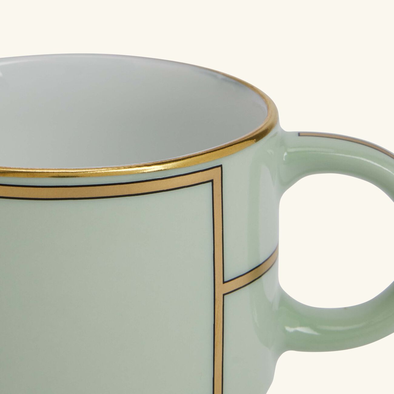 ginori 1735 diva coffee cup saucer green set of 2