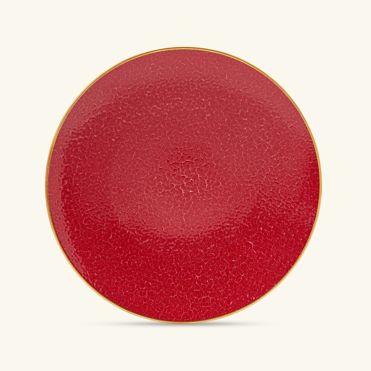 bernardaud rouge empereur dinner plate round red 27cm