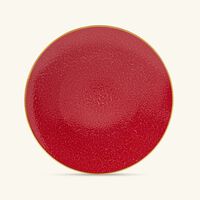 bernardaud rouge empereur dinner plate round red 27cm