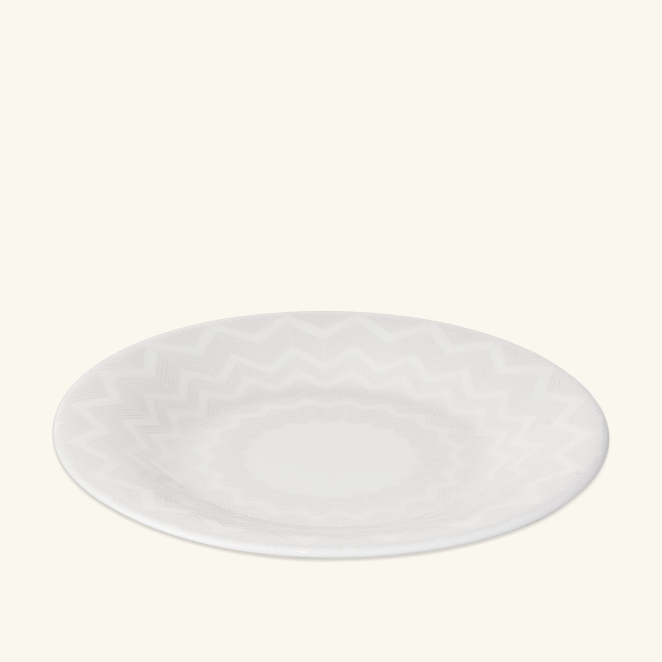 missoni home zig zag bread   butter plate round white 15 cm set of 2