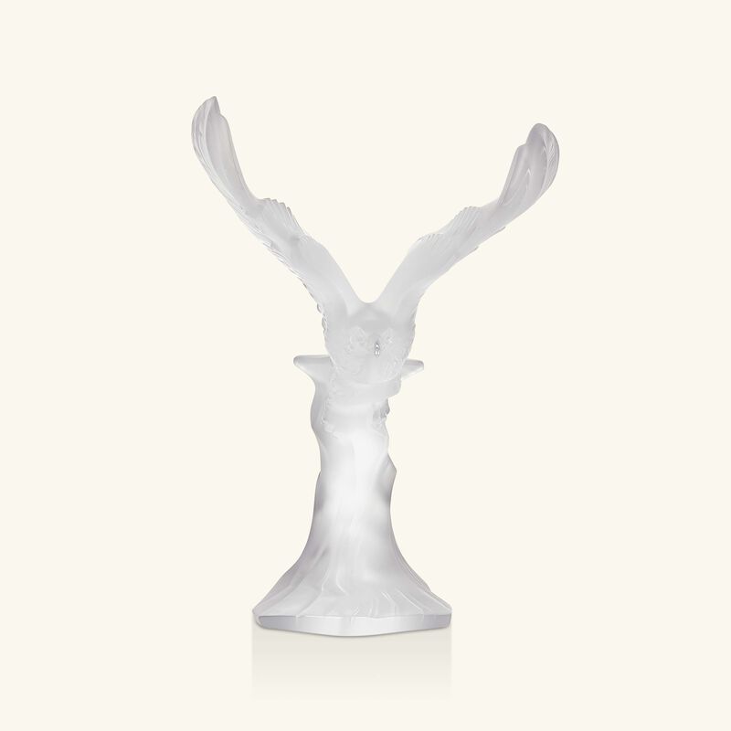 لاليك منحوتة على شكل نسر متوسطة شفافة