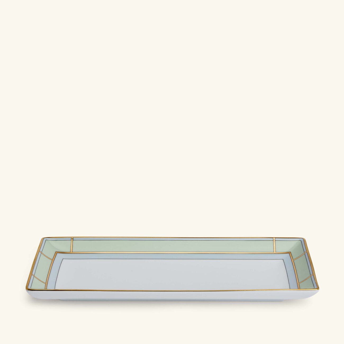 ginori 1735 diva serving platter rectangluar green 29cm