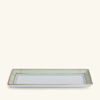 ginori 1735 diva serving platter rectangluar green 29cm