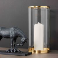 ralph lauren home modern hurricane candle holder gold