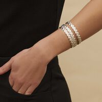 christofle babylone bangle sterling silver size 2