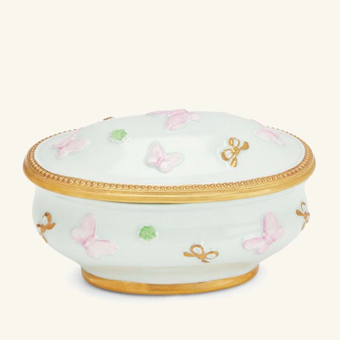 villari butterfly trinket box blue