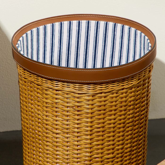 ralph lauren home bailey waste bin brown