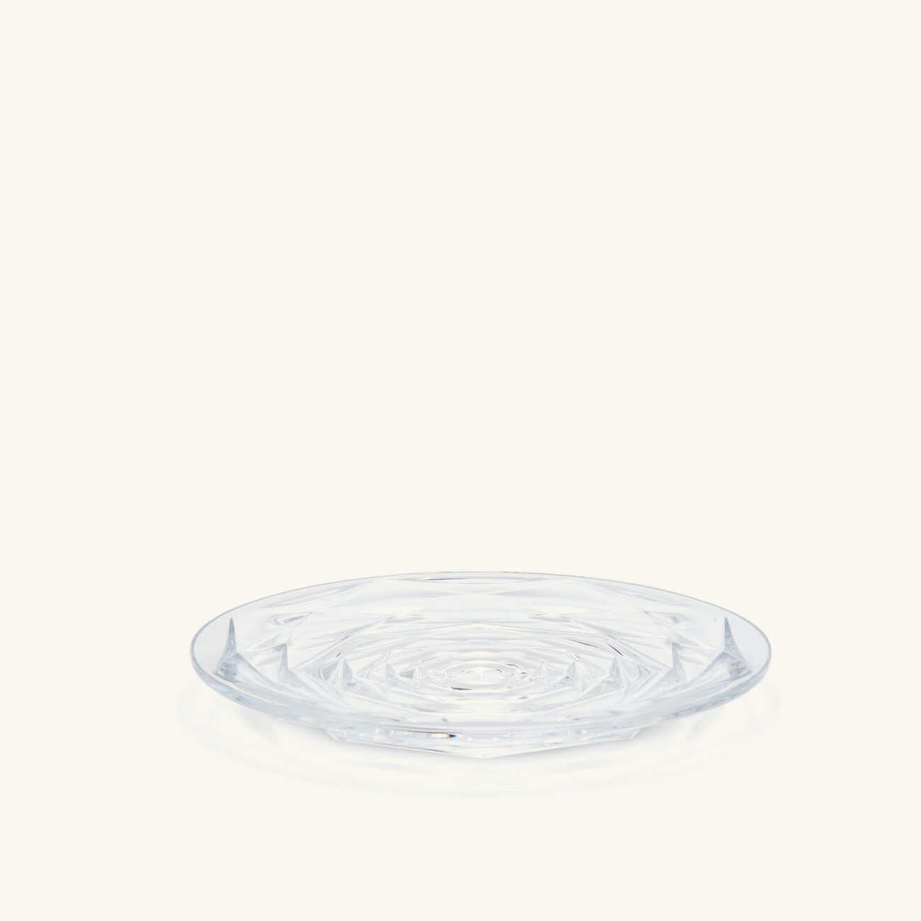 baccarat swing plate round clear 18cm