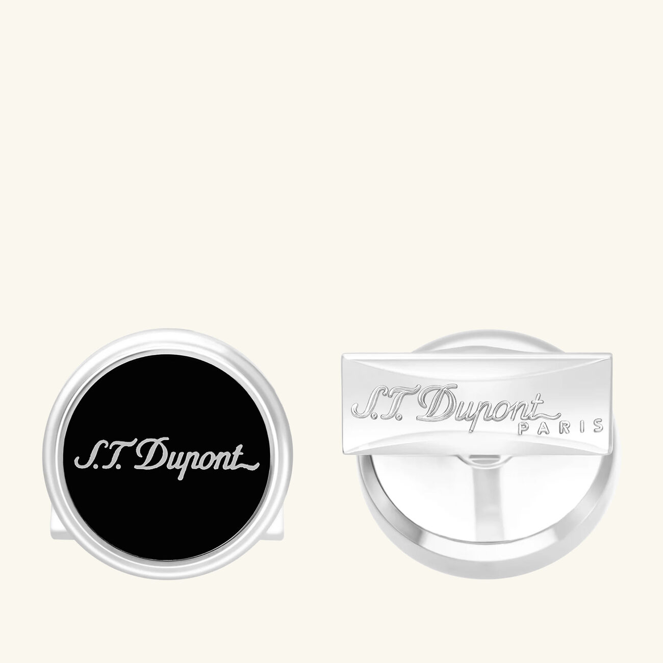 Cufflinks Black st dupont cufflinks black