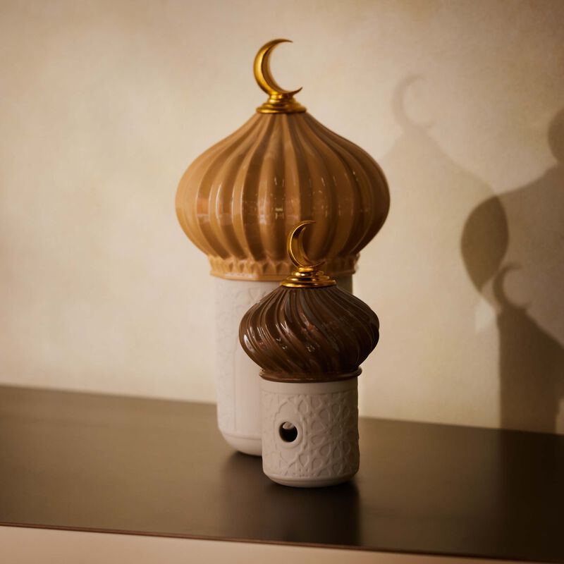 lladro majestic nights incense burner brown