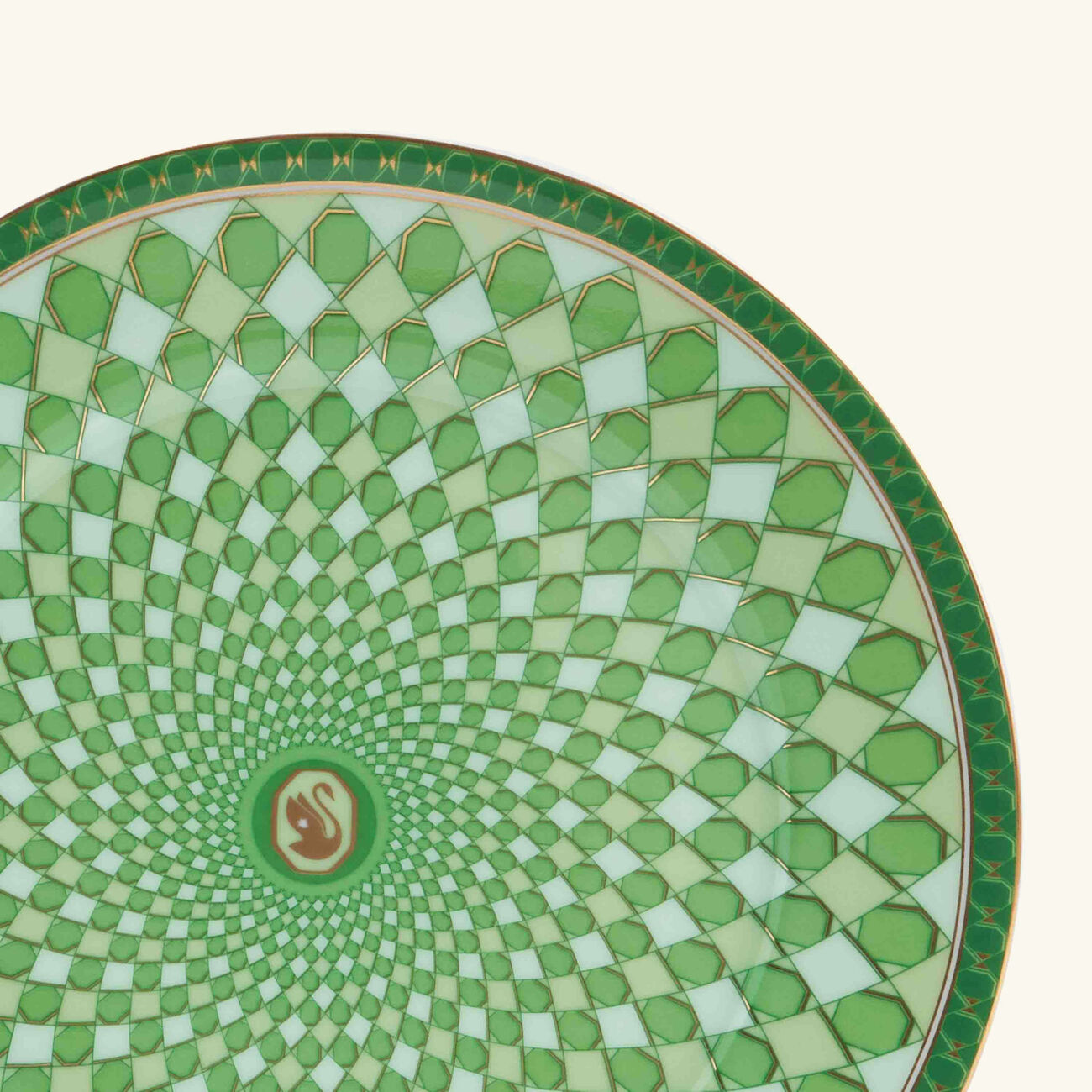 rosenthal signum fern plate round green 18cm